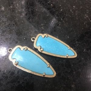 Kendra Scott Skylar turquoise earrings arrow